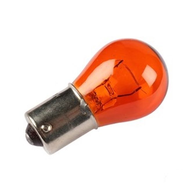 Hovedbilde Lyspære 12V 21W BA15s orange