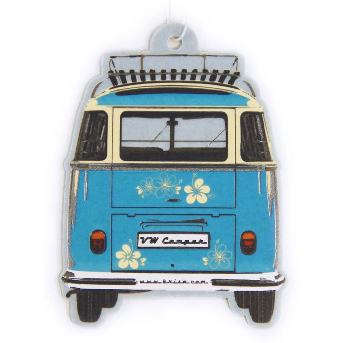 Volkswagen VW T1 Bus Air Freshener - Front/Turquoise/Pina Colada