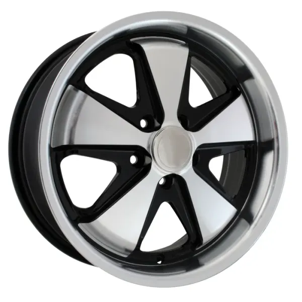 Hovedbilde Fooks Alloy Wheel, Black & Polished, 4.5x15, ...