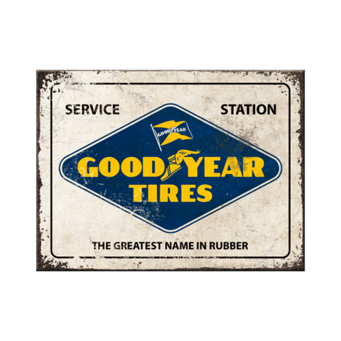Hovedbilde Goodyear Logo White Kjøleskapsmagnet