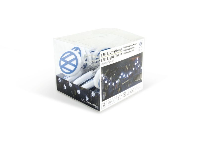 VW Logo 3D lysslynge 3 m, 20 x LED (USB-C)