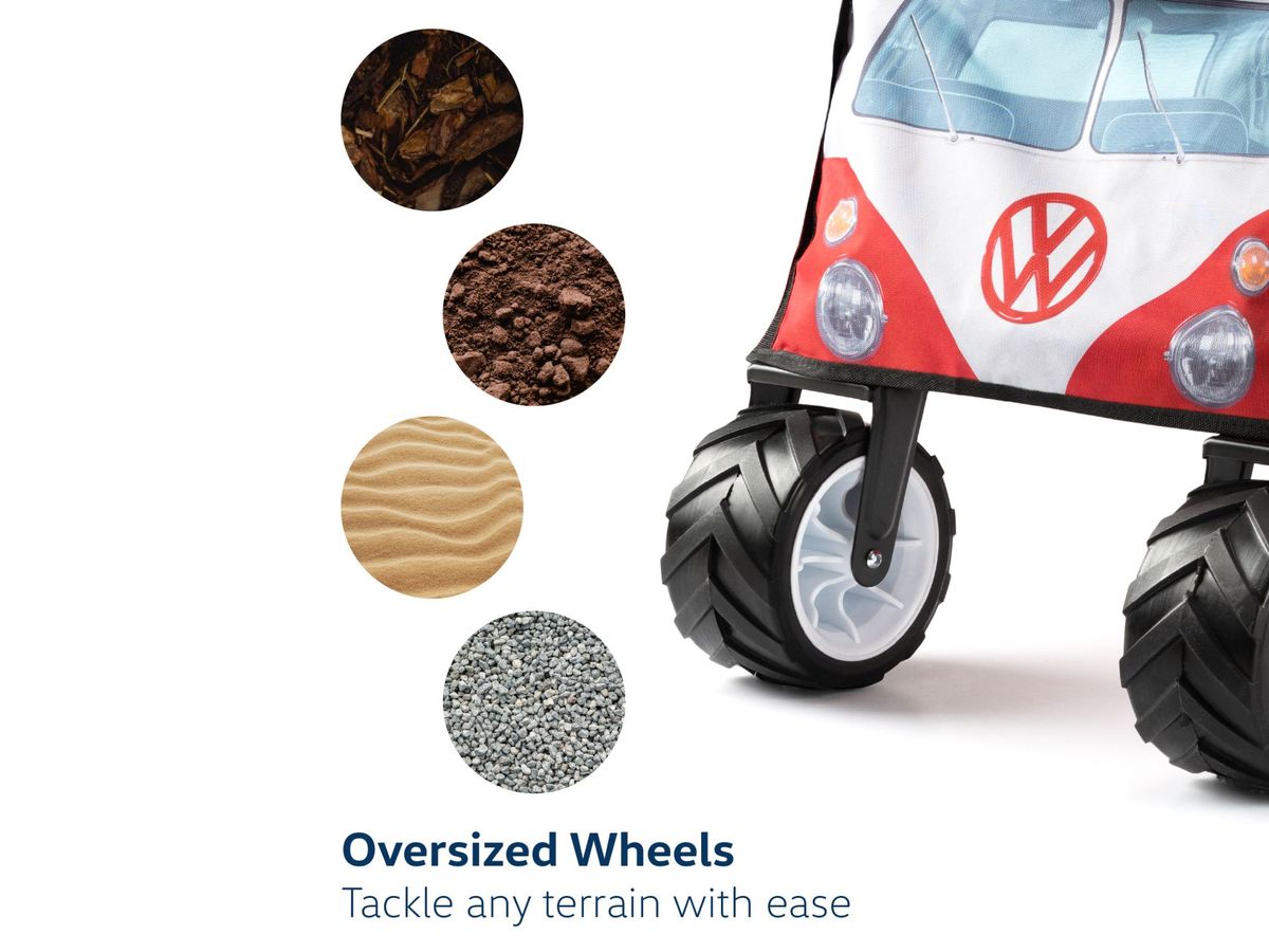 Volkswagen VW T1 Bus Foldable Trolley - Front/red