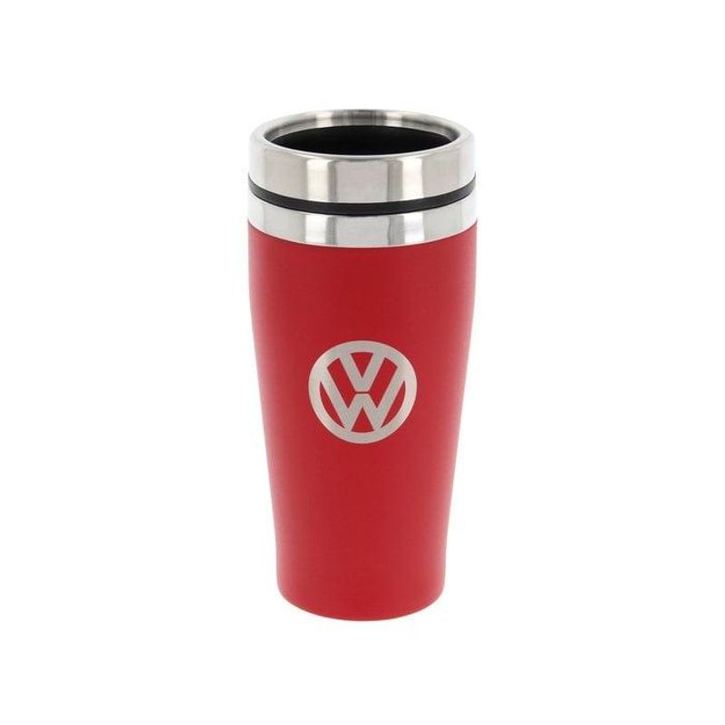 Volkswagen VW Stainless Steel Insulated Tumbler, double-walled, 450ml in Gift Box - Logo/Red