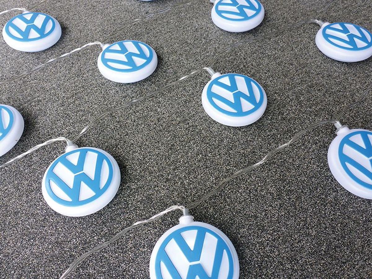 VW Logo 3D lysslynge 3 m, 20 x LED (USB-C)